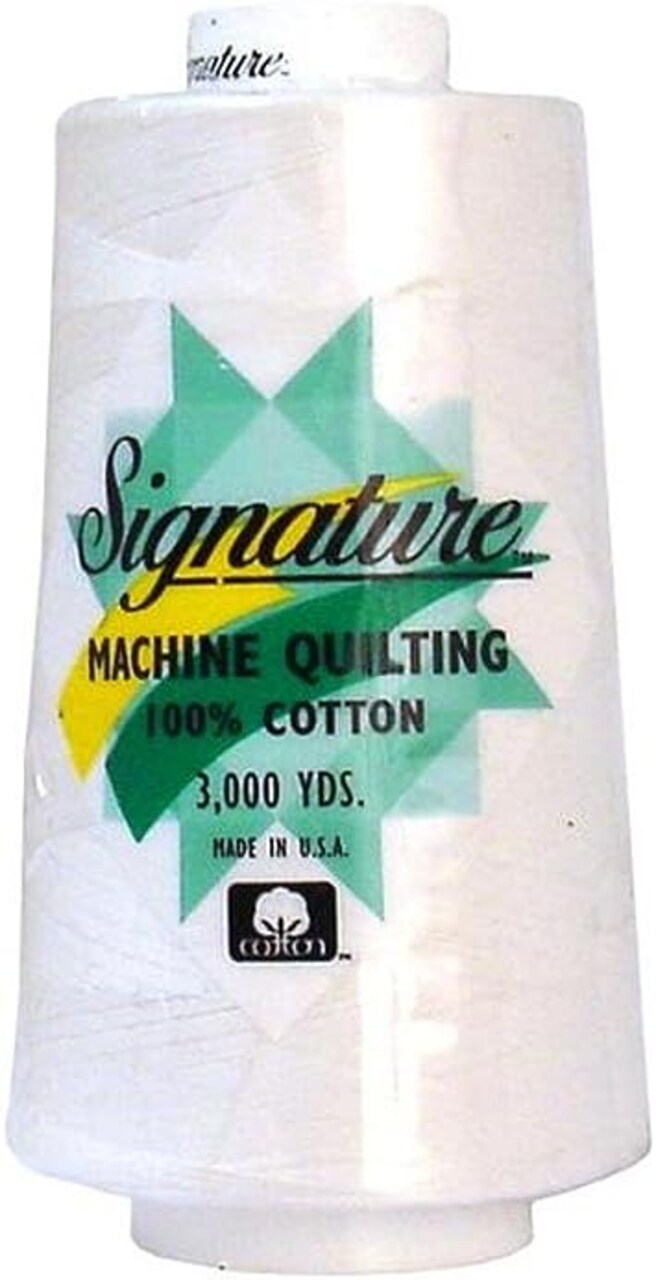 Signature Thread Signature Ctn 3000yd 100% Cotton Quilt Thread 3000 White